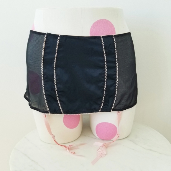 Victoria's Secret Vintage Sexy Little Things Garter Skirt Strappy Panty SheerNWT - Picture 2 of 14